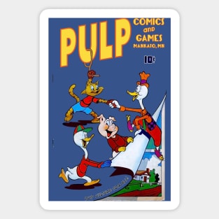 Pulp Cartoon Friends Magnet